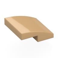 Plaatje in Gallery viewer laden, LEGO® los onderdeel Dakpan Gebogen Licht Geelbruin 15068