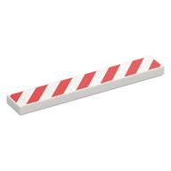 Plaatje in Gallery viewer laden, LEGO® los onderdeel Tegel met Motief in kleur Wit 6636pb352