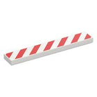 LEGO® los onderdeel Tegel met Motief in kleur Wit 6636pb352