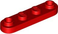 LEGO® los onderdeel Plaat Rond in kleur Rood 77845