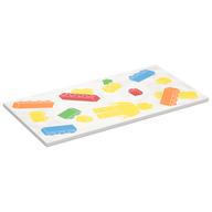 Plaatje in Gallery viewer laden, LEGO® los onderdeel Tegel met Motief in kleur Wit 90498pb47