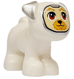 LEGO® los onderdeel Landdier in kleur Wit 24111pb08