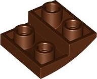 LEGO® Dakpan Gebogen Omgekeerd Roodachtig Bruin 32803