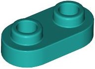 Plaatje in Gallery viewer laden, LEGO® los onderdeel Plaat Rond Donker Turkoois 35480