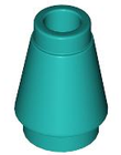 LEGO® los onderdeel Kegel in kleur Donker Turkoois 4589b