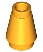 Plaatje in Gallery viewer laden, LEGO® los onderdeel Kegel in kleur Helder Licht Oranje 4589b