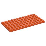 LEGO® los onderdeel Plaat Algemeen Roodachtig Oranje 3028
