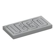 LEGO® Tegel met Motief Licht Blauwachtig Grijs 87079pb1431