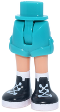 Plaatje in Gallery viewer laden, LEGO® los onderdeel Benen Donker Turkoois 1826cc00pb009