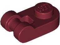 LEGO® los onderdeel Plaat Rond in kleur Donkerrood 26047