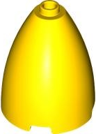 LEGO® los onderdeel Kegel in kleur Geel 1744