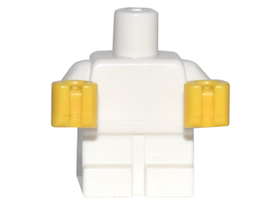 LEGO® los onderdeel Lijf Accessoire in kleur Wit 25128pb001