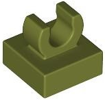 LEGO® los onderdeel Tegel Aangepast Olijfgroen 15712