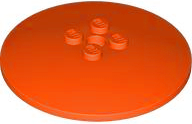 Plaatje in Gallery viewer laden, LEGO® los onderdeel Schaal in kleur Roodachtig Oranje 44375b