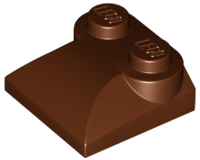 LEGO® los onderdeel Dakpan Gebogen Roodachtig Bruin 47457