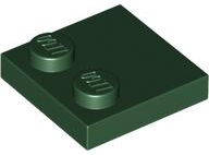 LEGO® los onderdeel Tegel Aangepast Donkergroen 33909