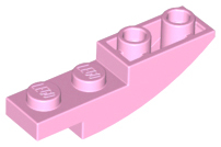 LEGO® los onderdeel Dakpan Gebogen in kleur Fel Roze 13547