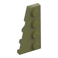 Plaatje in Gallery viewer laden, LEGO® los onderdeel Wig Plaat in kleur Olijfgroen 41770