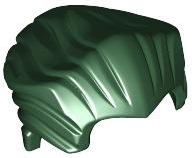 LEGO® los onderdeel Haar in kleur Donkergroen 64798
