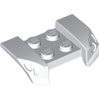 LEGO® los onderdeel Spatbord in kleur Wit 44674