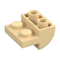 Plaatje in Gallery viewer laden, LEGO® los onderdeel Dakpan Gebogen Omgekeerd Geelbruin 1750