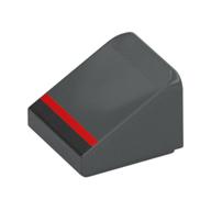 LEGO® Dakpan met Motief Donker Blauwachtig Grijs 54200pb116