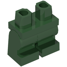 Plaatje in Gallery viewer laden, LEGO® los onderdeel Benen Aangepast Donkergroen 970cm00