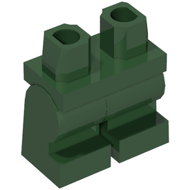 LEGO® los onderdeel Benen Aangepast Donkergroen 970cm00