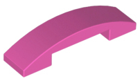 LEGO® los onderdeel Dakpan Gebogen Donker Roze 93273