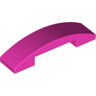Plaatje in Gallery viewer laden, LEGO® los onderdeel Dakpan Gebogen Donker Roze 93273
