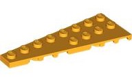 Plaatje in Gallery viewer laden, LEGO® los onderdeel Wig Plaat Helder Licht Oranje 3544