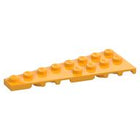 LEGO® los onderdeel Wig Plaat Helder Licht Oranje 3544