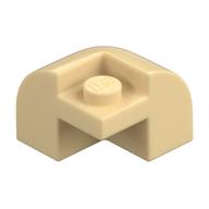 LEGO® los onderdeel Dakpan Gebogen in kleur Geelbruin 67810