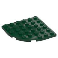 LEGO® los onderdeel Plaat Rond in kleur Donkergroen 6003