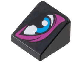 LEGO® los onderdeel Dakpan met Motief Zwart 54200pb122
