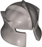 LEGO® los onderdeel Hoofddeksels in kleur Zilver 48493