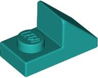 Plaatje in Gallery viewer laden, LEGO® los onderdeel Dakpan Algemeen Donker Turkoois 92946