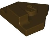 Plaatje in Gallery viewer laden, LEGO® los onderdeel Wig Plaat in kleur Donker Bruin 27928