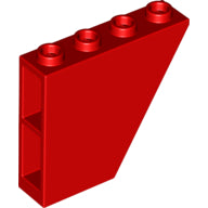 LEGO® los onderdeel Dakpan Omgekeerd in kleur Rood 67440