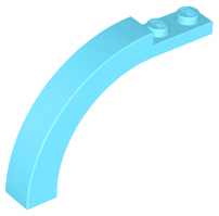 LEGO® los onderdeel Steen Boog Medium Azuurblauw 6060