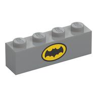 LEGO® Steen met Motief Licht Blauwachtig Grijs 3010pb356