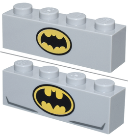 LEGO® Steen met Motief Licht Blauwachtig Grijs 3010pb356