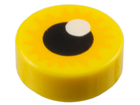 LEGO® los onderdeel Tegel Rond met Motief Geel 98138pb437