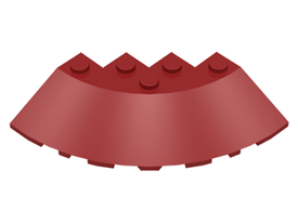 LEGO® los onderdeel Steen Rond in kleur Donkerrood 95188