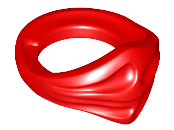 LEGO® los onderdeel Lijf Accessoire in kleur Rood 15619