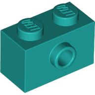 LEGO® los onderdeel Steen Aangepast Donker Turkoois 86876