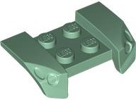 LEGO® los onderdeel Spatbord in kleur Zandgroen 44674