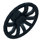 LEGO® los onderdeel Wiel Accessoire in kleur Zwart 62701