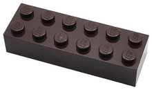 Plaatje in Gallery viewer laden, LEGO® los onderdeel Steen in kleur Donker Bruin 2456
