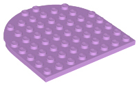 LEGO® los onderdeel Plaat Rond Medium Lavendel 41948